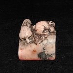 Antiker Stempel / seal Shou Shan Stein 2 Hasen